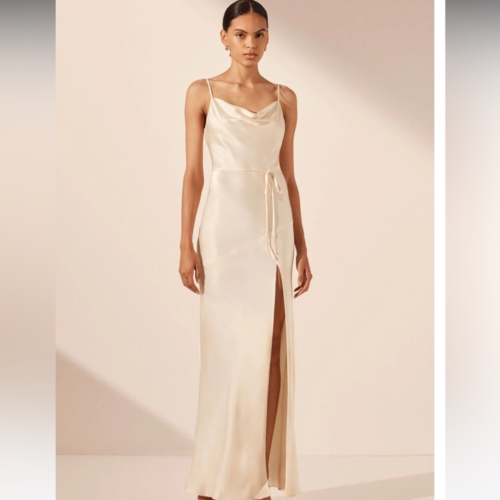 Shona Joy Cowl Neck Dress
